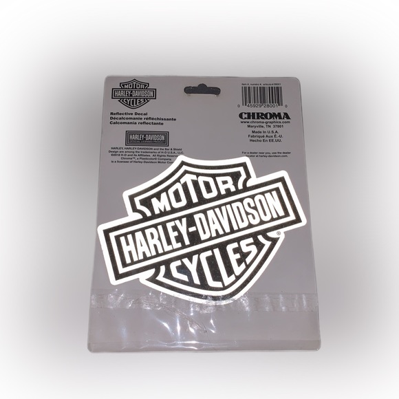 NWT Harley Davidson Bar & Shield Reflective Decal - Picture 2 of 2
